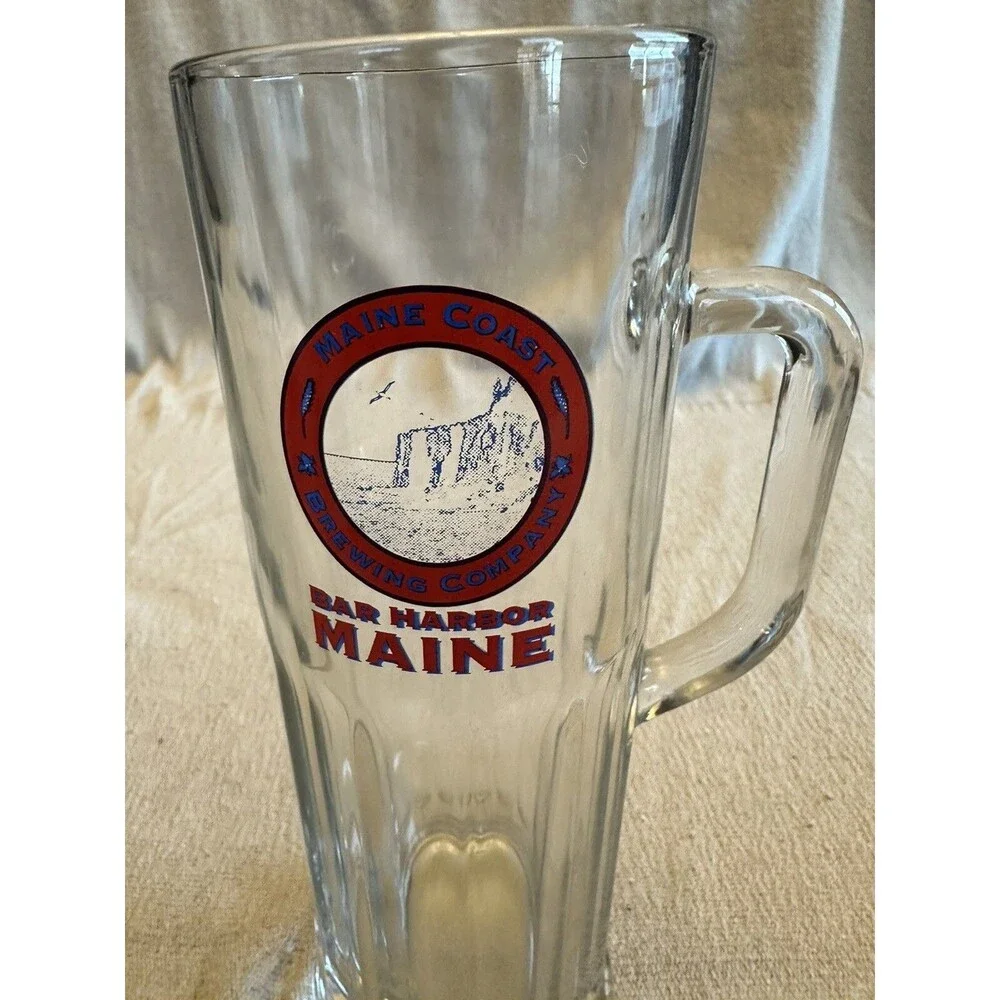 Libbey Maine Coast Brewing Company Bar Harbour Maine Beer Glass Set of 2 9 inch